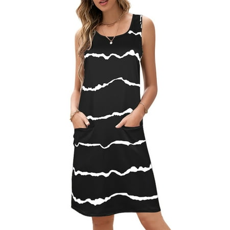Frontwalk Plus Size Sleeveless Nightdress Women Striped Nightgown Sleepwear Cotton Pajamas Sleeveless Round Neck Sleep Dress Nightshirt Summer Loose Baggy Casual Size S-5XL
Frontwalk Plus Size Sleeveless Nightdress Women Striped Nightgown Sleepwear Cotton Pajamas Sleeveless Round Neck Sleep Dress Nightshirt Summer Loose Baggy Casual Size S-5XL