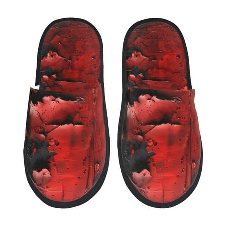 Noikeo Abstract Red Textured Canvas Pattern Cozy Slippers Indoor for Women and Mens Fuzzy House Shoes Soft Plush Warm Slip-on Slippers-Medium
Noikeo Abstract Red Textured Canvas Pattern Cozy Slippers Indoor for Women and Mens Fuzzy House Shoes Soft Plush Warm Slip-on Slippers-Medium