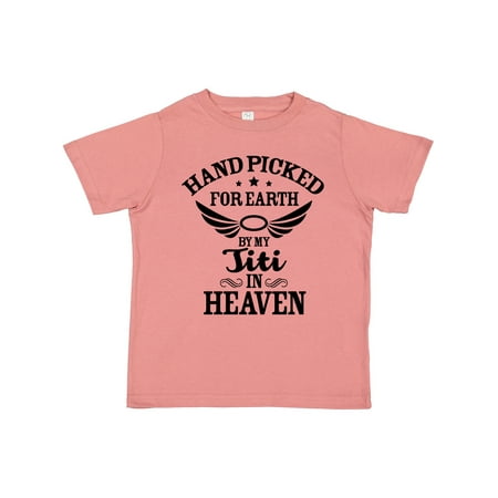 Inktastic Handpicked for Earth by My Titi in Heaven with Angel Wings Gift Toddler Boy or Toddler Girl T-Shirt
Inktastic Handpicked for Earth by My Titi in Heaven with Angel Wings Gift Toddler Boy or Toddler Girl T-Shirt