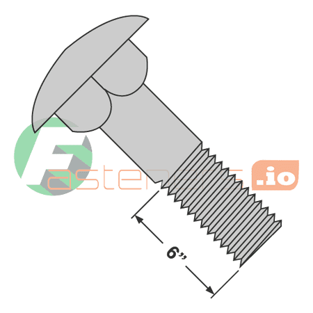 3/4-10 x 12 Carriage Bolts / Steel / Hot Dip Galvanized / Partially Threaded / 6 of Thread (Quantity: 20 pcs)
3/4-10 x 12 Carriage Bolts / Steel / Hot Dip Galvanized / Partially Threaded / 6 of Thread (Quantity: 20 pcs)