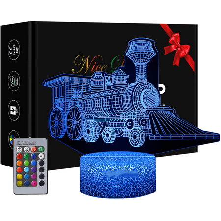SAYTAY Train 3D Illusion Lamp Train Gift for Boys 16 Colors Changing Night Light with with Remote Control Birthday Gift for Boys
SAYTAY Train 3D Illusion Lamp Train Gift for Boys 16 Colors Changing Night Light with with Remote Control Birthday Gift for Boys