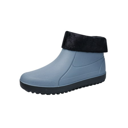 Daeful Mens Waterproof Boot Lightweight Garden Shoes Outdoor Rain Boots PVC Comfortable Rainboot Work Gray with Plush Liner 9
Daeful Mens Waterproof Boot Lightweight Garden Shoes Outdoor Rain Boots PVC Comfortable Rainboot Work Gray with Plush Liner 9