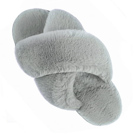 VONMAY Women s Slippers Plush Cross Band Open Toe Slides Fuzzy SPA House Slippers
VONMAY Women s Slippers Plush Cross Band Open Toe Slides Fuzzy SPA House Slippers