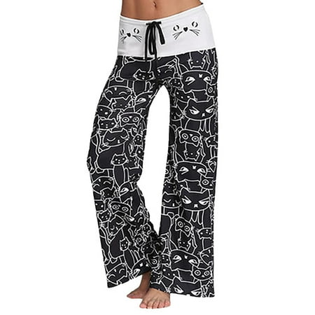 Dadaria Boho Pants for Women High Waisted Wide Leg New Cat Prints Drawstring Pants Leggings Black XXL Female
Dadaria Boho Pants for Women High Waisted Wide Leg New Cat Prints Drawstring Pants Leggings Black XXL Female