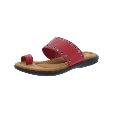 Array Womens Coronado Leather Embellished Slide Sandals
