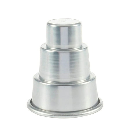 Farfi Food Grade Cake Mold Non-stick Aluminum Alloy High Temperature Resistant 3 Tiers Cake Pan Party Decor (size M)
Farfi Food Grade Cake Mold Non-stick Aluminum Alloy High Temperature Resistant 3 Tiers Cake Pan Party Decor (size M)