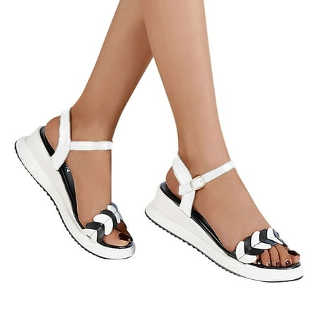〖Yilirongyumm〗 White 38 Sandals Women Summer Platform Wedge Heel Sandals Comfortable Leather Sandals Peep Toe Wedges
〖Yilirongyumm〗 White 38 Sandals Women Summer Platform Wedge Heel Sandals Comfortable Leather Sandals Peep Toe Wedges