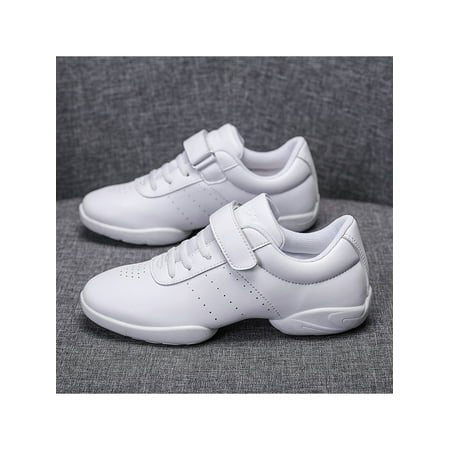 Ferndule Girls Comfort Training Cheerleading Dance Shoe Competition Non Slip Trainers Dancing Breathable Round Toe Sneakers White-1 11.5c
Ferndule Girls Comfort Training Cheerleading Dance Shoe Competition Non Slip Trainers Dancing Breathable Round Toe Sneakers White-1 11.5c