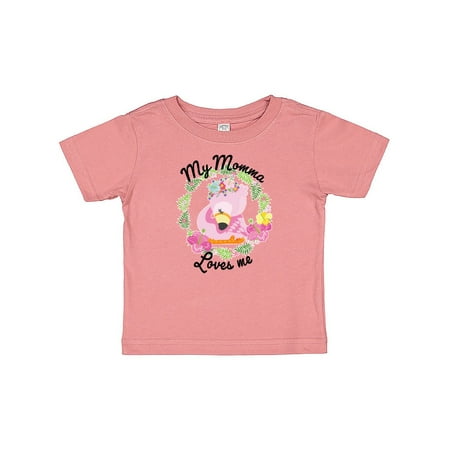 Inktastic Baby Flamingo My Momma Loves Me with Flower Wreath Gift Baby Boy or Baby Girl T-Shirt
Inktastic Baby Flamingo My Momma Loves Me with Flower Wreath Gift Baby Boy or Baby Girl T-Shirt