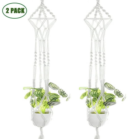 2-Pack 41.7inch Plant Flower Hanger Macrame Plant Pot Holder Hanging Basket for Indoor Outdoor Ceiling Balcony Round Square Pots
2-Pack 41.7inch Plant Flower Hanger Macrame Plant Pot Holder Hanging Basket for Indoor Outdoor Ceiling Balcony Round Square Pots