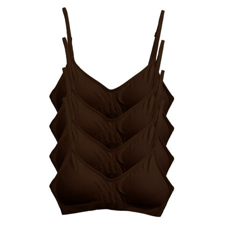 Kalon 4 Pack Women s Demi Wireless Padded Bralette Hook and Eye Bra Back (XX-Large Chocolate)
Kalon 4 Pack Women s Demi Wireless Padded Bralette Hook and Eye Bra Back (XX-Large Chocolate)