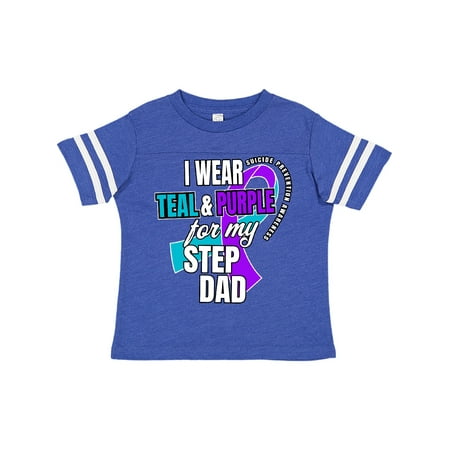 Inktastic Suicide Prevention I Wear Teal and Purple for My Step Dad Gift Toddler Boy or Toddler Girl T-Shirt
Inktastic Suicide Prevention I Wear Teal and Purple for My Step Dad Gift Toddler Boy or Toddler Girl T-Shirt