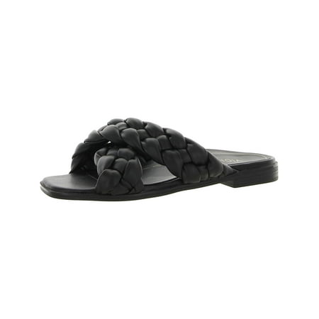 Vionic Womens Kalina Faux Leather Slip On Slide Sandals