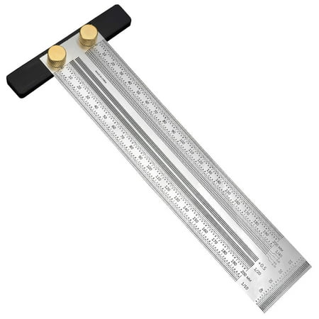 dido 200-400MM High Precision Scale Ruler T-Type Marking Ruler Stainsteel Woodworking Hole Scribing Line Gauge Carpenter Measure Tool
dido 200-400MM High Precision Scale Ruler T-Type Marking Ruler Stainsteel Woodworking Hole Scribing Line Gauge Carpenter Measure Tool