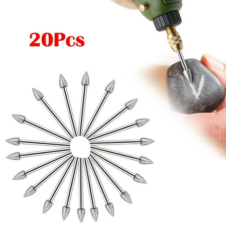 BAMILL 20pcs Diamond Grinding Head Conical Abrasive Rotary Tool 3mm Shank Burrs Bit Set
BAMILL 20pcs Diamond Grinding Head Conical Abrasive Rotary Tool 3mm Shank Burrs Bit Set