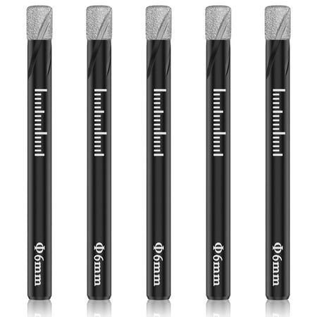 Welpettie 5Pcs Dry Diamond Drill Bits Set for Granite Ceramic Marble Tile Stone Glass Hard Materials 
Welpettie 5Pcs Dry Diamond Drill Bits Set for Granite Ceramic Marble Tile Stone Glass Hard Materials