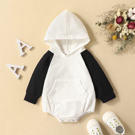 Hunpta Newborn Infant Baby Boy Girl Fall Clothes Oversized Hooded Pullover Sweatshirt Romper Color Block Long Sleeve Bodysuit Outfits
Hunpta Newborn Infant Baby Boy Girl Fall Clothes Oversized Hooded Pullover Sweatshirt Romper Color Block Long Sleeve Bodysuit Outfits
