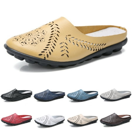 Ritualay Mules for Women Flats Comfortable Leather Closed Toe Slip On Womens Lightweight Nonslip Sandals Summer Casual Shoes Yellow 8.5
Ritualay Mules for Women Flats Comfortable Leather Closed Toe Slip On Womens Lightweight Nonslip Sandals Summer Casual Shoes Yellow 8.5