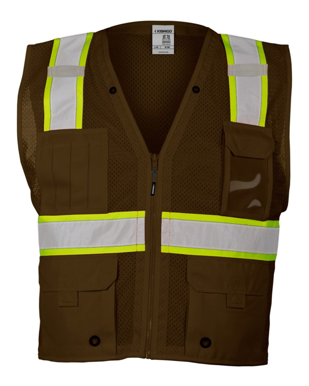 Kishigo Ev Series Enhanced Visibility Multi Pocket Mesh Vest Walmart