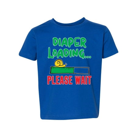 Diaper Loading Please Wait Snail Funny Humor Toddler Crew Graphic T-Shirt Royal 2T
Diaper Loading Please Wait Snail Funny Humor Toddler Crew Graphic T-Shirt Royal 2T