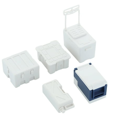 GeweYeeli 1/10 Scale RC Car Mini Tool Box Fridge Fuel Container Model Vehicle Decoration Decor Automotive Ornaments Automobile Supplies