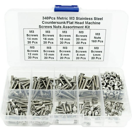340pcs Pan Head Wood Screw Assortment Kit Stainless Steel Self Tapping Screw for Wood
340pcs Pan Head Wood Screw Assortment Kit Stainless Steel Self Tapping Screw for Wood