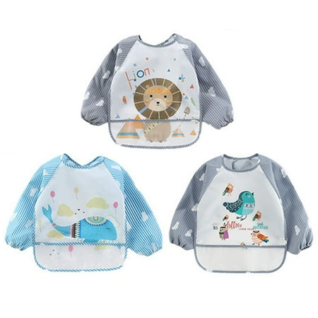 Kiddopark 3 Pack Long Sleeve Baby Bibs Waterproof Sleeved Bib Toddler Soft Bib for 6-36 Months C
Kiddopark 3 Pack Long Sleeve Baby Bibs Waterproof Sleeved Bib Toddler Soft Bib for 6-36 Months C