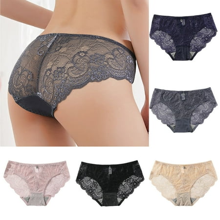 Women s Panties Spring Summer 5 Pairs Bottomed Waist Diamond Lace Underwear Breathable Ultra Thin Transparent Mesh Triangle Panties For Women
Women s Panties Spring Summer 5 Pairs Bottomed Waist Diamond Lace Underwear Breathable Ultra Thin Transparent Mesh Triangle Panties For Women