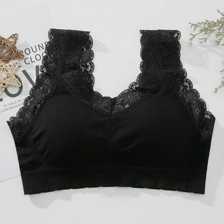 DENGDENG Women s Comfort Soft Padded Bra Wirefree Lace Bralette Everyday Solid Stretch Cami Bra for Women
DENGDENG Women s Comfort Soft Padded Bra Wirefree Lace Bralette Everyday Solid Stretch Cami Bra for Women