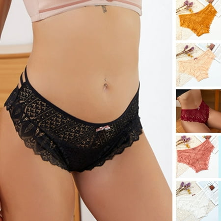 Jiaroswwei Women Panties Mid Waist Cross Straps Solid Color Stretchy Quick Drying See-through Lace Sexy Ladies Briefs Underpants Underwear Dating Supplies
Jiaroswwei Women Panties Mid Waist Cross Straps Solid Color Stretchy Quick Drying See-through Lace Sexy Ladies Briefs Underpants Underwear Dating Supplies