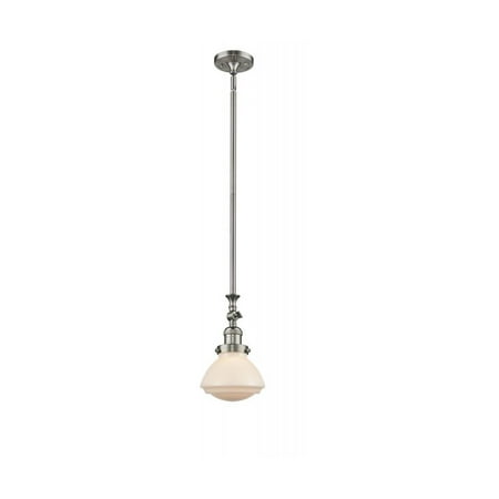 Brushed Satin Nickel Tone Mini Pendants 7 Wide Matte White Glass Steel/Cast Brass Medium Base 1 Light Fixture
Brushed Satin Nickel Tone Mini Pendants 7 Wide Matte White Glass Steel/Cast Brass Medium Base 1 Light Fixture