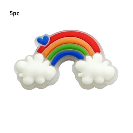 5pcs Men Women Kids Adults Cute Gift For Croc PVC Shoe Charm Home Mini Glowing