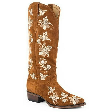 Women s Stetson Gabi Leather Boots Handcrafted Brown