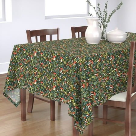 Cotton Sateen Tablecloth 90 Square - Woodland Gnomes Gnome Garden Mushroom Mushrooms Print Custom Table Linens by Spoonflower
Cotton Sateen Tablecloth 90 Square - Woodland Gnomes Gnome Garden Mushroom Mushrooms Print Custom Table Linens by Spoonflower