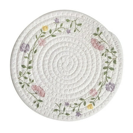 VEAREAR Insulation Pad Heat Resistant Decorative Cotton Rope Hand Woven Dining Table Placemat Home Decor for Party
VEAREAR Insulation Pad Heat Resistant Decorative Cotton Rope Hand Woven Dining Table Placemat Home Decor for Party