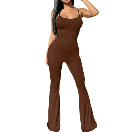 Women Spaghetti Strap Seamless Jumpsuits Backless One Piece Cami Bodysuit Leggings Tummy Control Workout Romper
Women Spaghetti Strap Seamless Jumpsuits Backless One Piece Cami Bodysuit Leggings Tummy Control Workout Romper