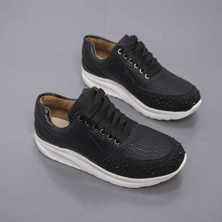 Aayomet Sneakers for Women Fashion Women s Shoes Casual Leisure Breathable Lace-up Outdoor Wedges Women s Black 8
Aayomet Sneakers for Women Fashion Women s Shoes Casual Leisure Breathable Lace-up Outdoor Wedges Women s Black 8