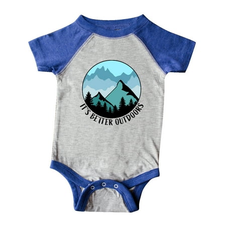 Inktastic It s Better Outdoors Mountains in Blue Gift Baby Boy or Baby Girl Bodysuit
Inktastic It s Better Outdoors Mountains in Blue Gift Baby Boy or Baby Girl Bodysuit