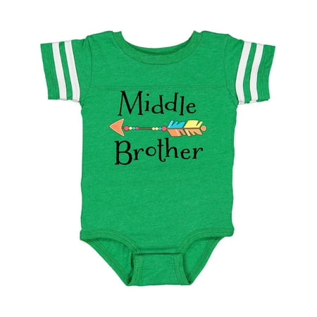 Inktastic Middle Brother- arrow Gift Baby Boy Bodysuit