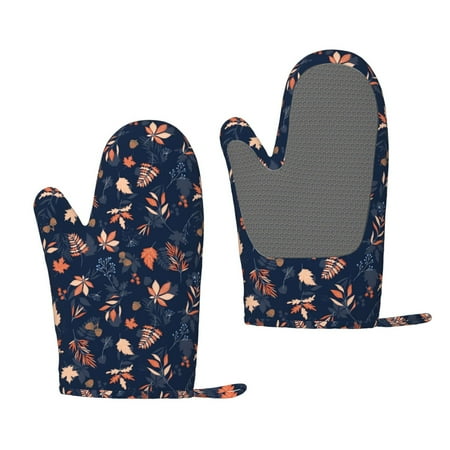 Zufioo Autumn Leaves With Blue Print Silicone Anti-Scalding Gloves Kitchen Hanging Rope Gloves Kitchen Utensils Suitable for Barbecue Baking Cooking
Zufioo Autumn Leaves With Blue Print Silicone Anti-Scalding Gloves Kitchen Hanging Rope Gloves Kitchen Utensils Suitable for Barbecue Baking Cooking