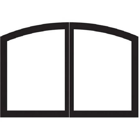 Empire VBR36TCBL Arch Firebox Doors Matte Black