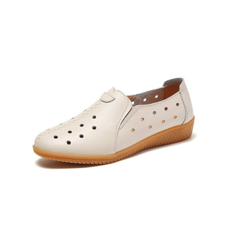 Rotosw Women Flats Non-slip Walking Shoe Slip On Casual Shoes Lightweight Comfort Loafers Outdoor Slip-Resistant Miccasins Hollow Out Beige 4.5
Rotosw Women Flats Non-slip Walking Shoe Slip On Casual Shoes Lightweight Comfort Loafers Outdoor Slip-Resistant Miccasins Hollow Out Beige 4.5