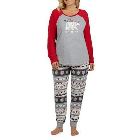 MERSARIPHY Family Matching Christmas Floral Long Sleeve Pajamas Sets