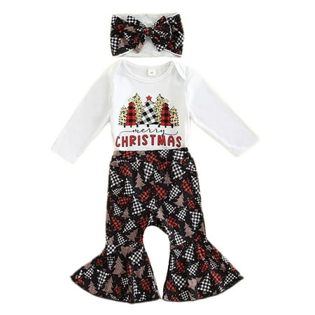 Glookwis Baby Leaves Printed Romper Top + Flared Pants+Headband Sets Buttons Spring Autumn Outfits Casual Cute 3Pcs Outfit Suit Christmas Print Crew Neck Christmas Tree 90cm
Glookwis Baby Leaves Printed Romper Top + Flared Pants+Headband Sets Buttons Spring Autumn Outfits Casual Cute 3Pcs Outfit Suit Christmas Print Crew Neck Christmas Tree 90cm