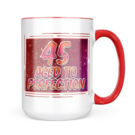 Neonblond 45 Years! Aged to Perfection Happy Birthday Mug gift for Coffee Tea lovers
Neonblond 45 Years! Aged to Perfection Happy Birthday Mug gift for Coffee Tea lovers