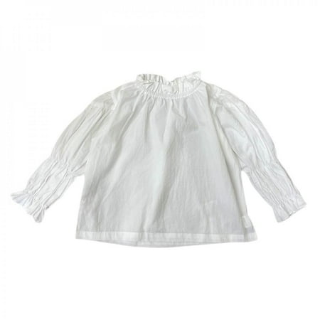 Girl Solid Cotton Blouse Autumn Spring Girl Long Sleeve Casual top Tee Cute Sweet Kids Shirt Ruffle Collar Chidlren Outwear
Girl Solid Cotton Blouse Autumn Spring Girl Long Sleeve Casual top Tee Cute Sweet Kids Shirt Ruffle Collar Chidlren Outwear