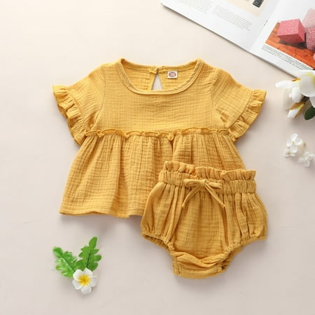 Leutsin Baby Boys Short-Sleeve Bodysuit Toddler Baby Girl Cotton Solid Color Comfortable Climbing Clothes Two-piece Suit
Leutsin Baby Boys Short-Sleeve Bodysuit Toddler Baby Girl Cotton Solid Color Comfortable Climbing Clothes Two-piece Suit