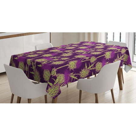 Thistle Tablecloth Graphic Background with Vibrant Colored Scottish Thistles Pattern Rectangular Table Cover for Dining Room Kitchen 60 X 90 Inches Yellow Green and Purple by Ambesonne
Thistle Tablecloth Graphic Background with Vibrant Colored Scottish Thistles Pattern Rectangular Table Cover for Dining Room Kitchen 60 X 90 Inches Yellow Green and Purple by Ambesonne