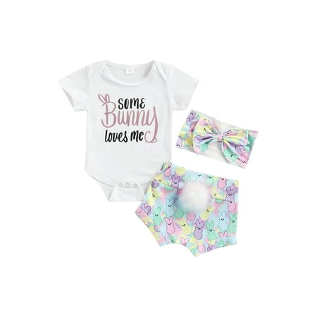 Bebiullo Summer Newborn Baby Girls My First Easter Pink Short Sleeve Romper Flowy Pants 3pcs Set Purple 6-12 Months
Bebiullo Summer Newborn Baby Girls My First Easter Pink Short Sleeve Romper Flowy Pants 3pcs Set Purple 6-12 Months