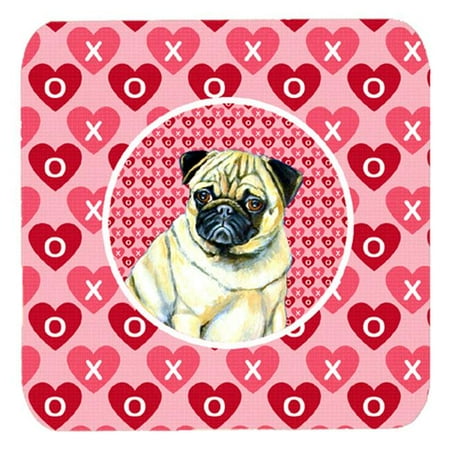 Carolines Treasures LH9162FC Pug Valentines Love and Hearts Foam Coasters- Set - 4
Carolines Treasures LH9162FC Pug Valentines Love and Hearts Foam Coasters- Set - 4
